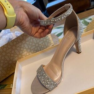 Rose Gold 3” heels from David’s Bridal - sz 6.5